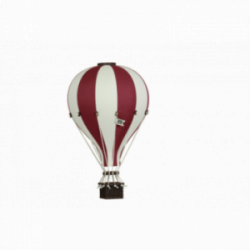 Super Balloon - Luftballong Medium vinröd / gräddvit