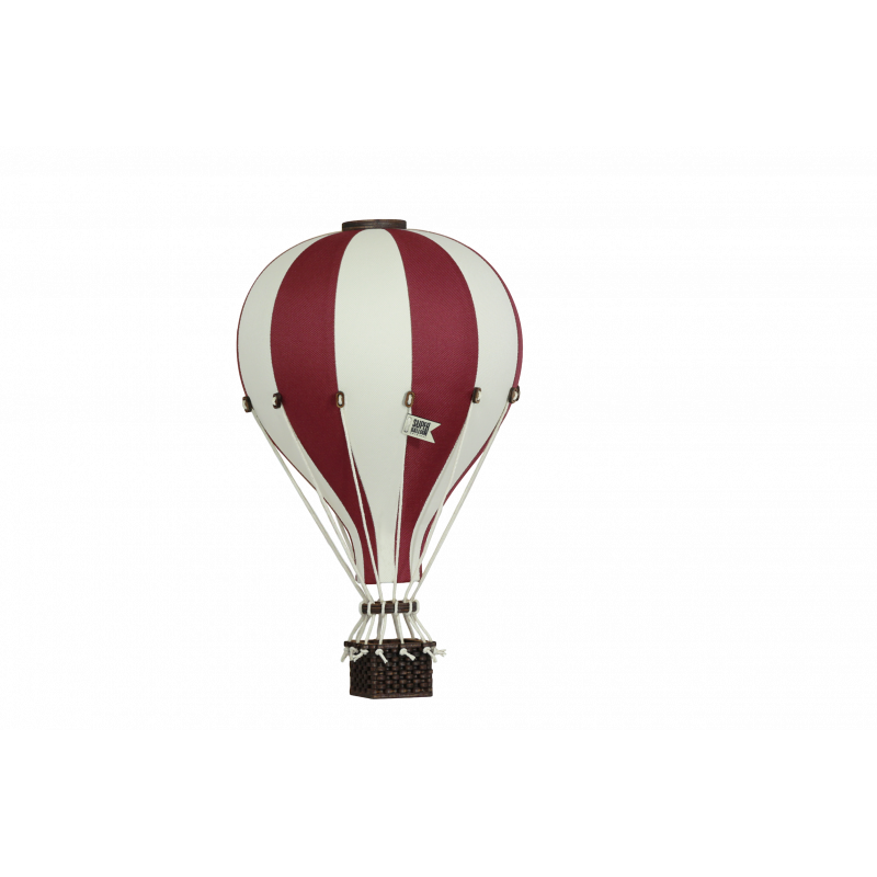 Super Balloon - Luftballong Medium vinröd / gräddvit