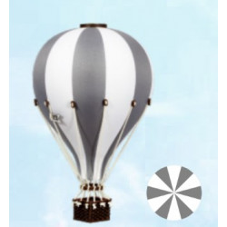 Super Balloon - Luftballong Medium vit/grå