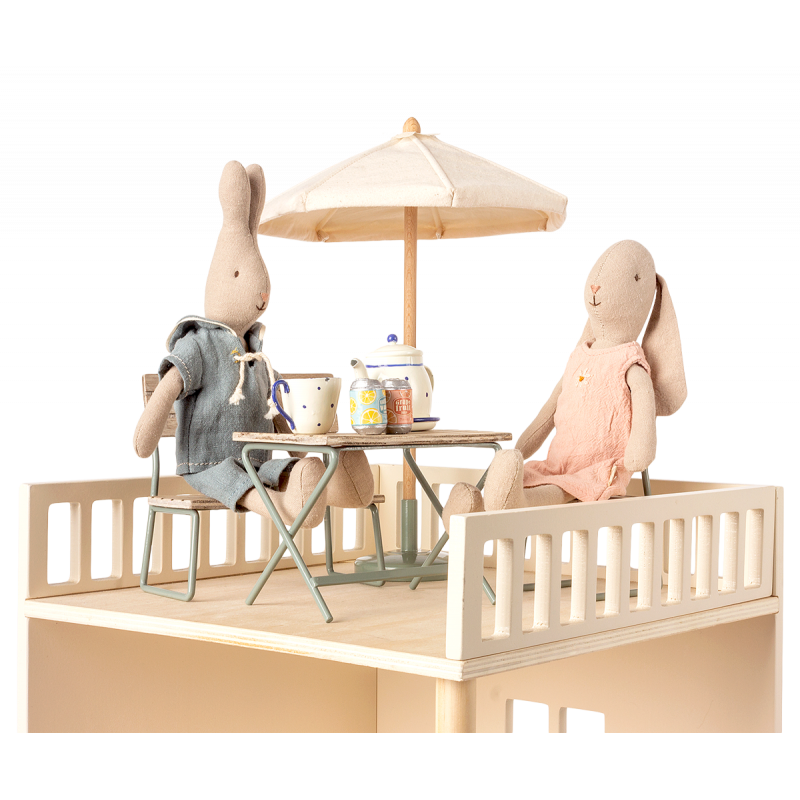 Maileg - Garden set, table with chair and bench
