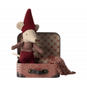 Maileg - Christmas Mouse, babymus i resväska