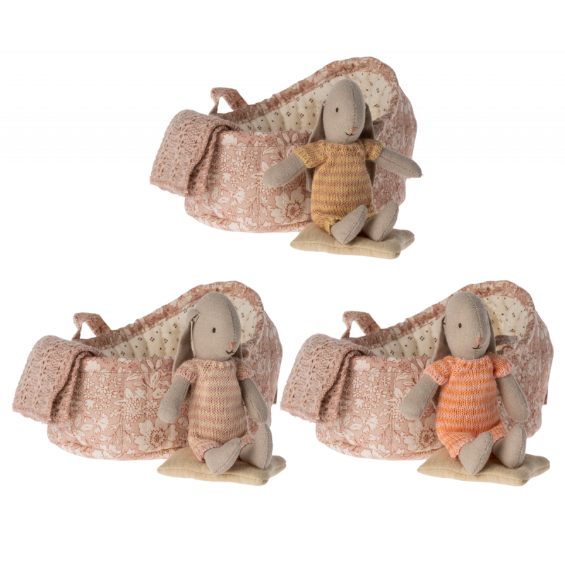 Maileg - Bunny in carry cot, Micro