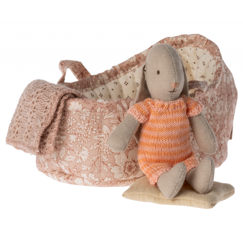 Maileg - Bunny in carry cot, Micro