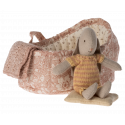 Maileg - Bunny in carry cot, Micro