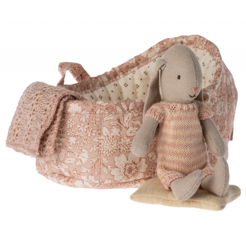 Maileg - Bunny in carry cot, Micro