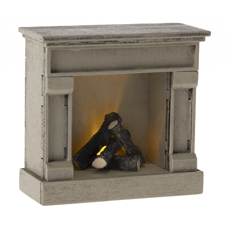 Maileg - Miniature fireplace, off white