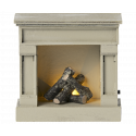 Maileg - Miniature fireplace, off white