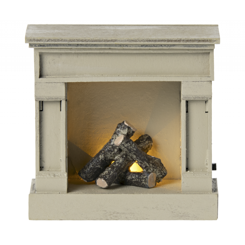 Maileg - Miniature fireplace, off white