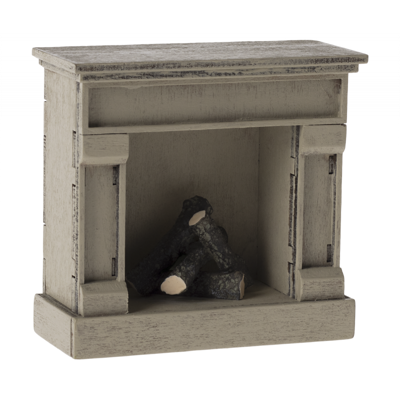Maileg - Miniature fireplace, off white