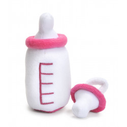 "Rubens Baby - Nappflaska och napp, rosa"