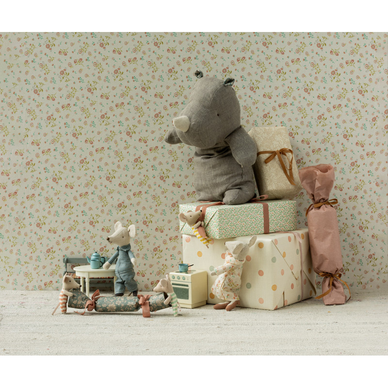 Maileg - Safari friends, Rhino, Medium - Dark grey