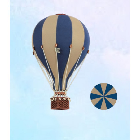 Super Balloon - Luftballong Small marinblå/beige
