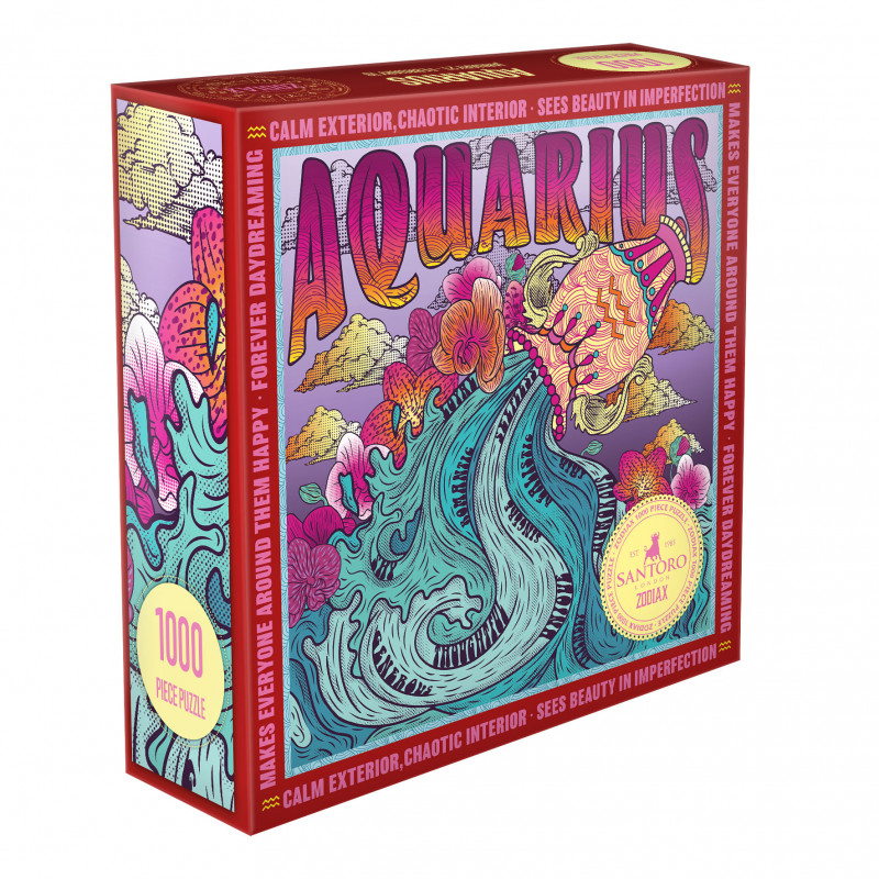 Santoro - Zodiax pussel, Aquarius