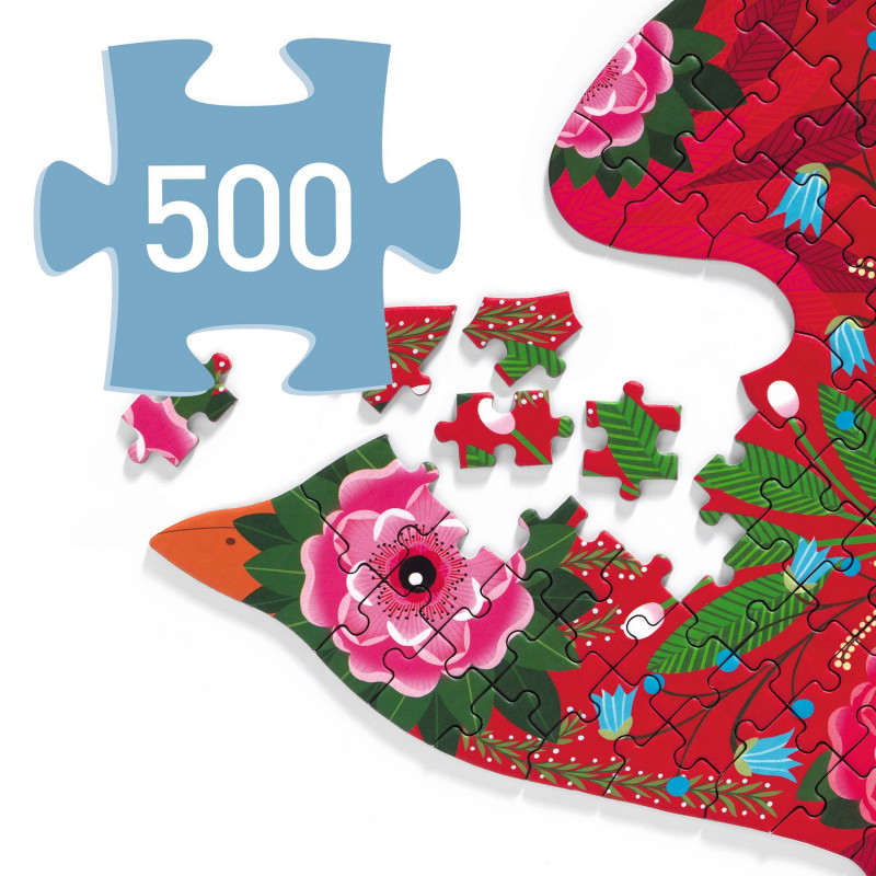 Djeco - Puzz'Art, Bird, 500 pcs FSC