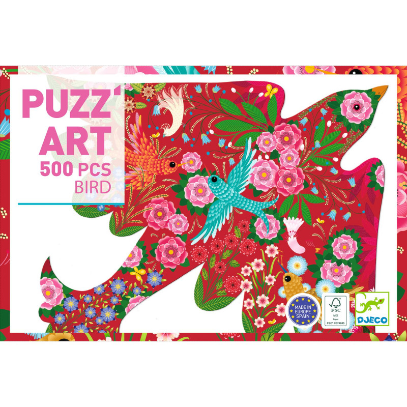 Djeco - Puzz'Art, Bird, 500 pcs FSC