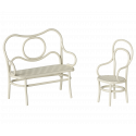Maileg - Café set, Mouse, Small - Off white