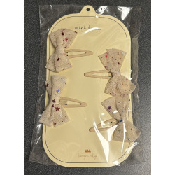 Konges slöjd - Hårspänne 4-pack/ Etoile Brazilian Sand