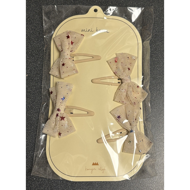 Konges slöjd - Hårspänne 4-pack/ Etoile Brazilian Sand