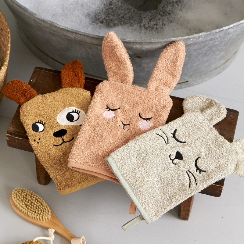 Roommate - Wash Gloves, Bunny/Mouse/Dog