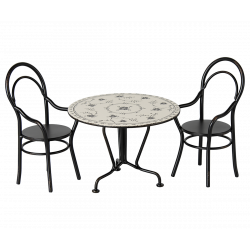 Maileg - Dining table, Set with 2 chairs