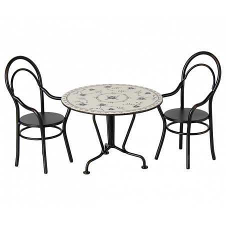 Maileg - Dining table, Set with 2 chairs