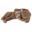 Maileg - Sleeping bunny plush, Small - Soft brown