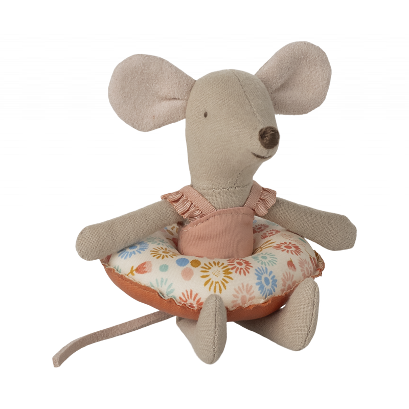 Maileg - Beach mouse with float, Little sister - Flower