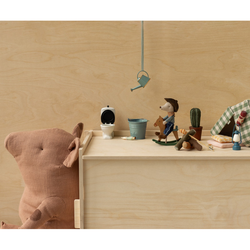 Maileg - Cowboy mouse on rocking horse, Little brother