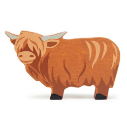 Tender leaf toys - Highland Cow i trä