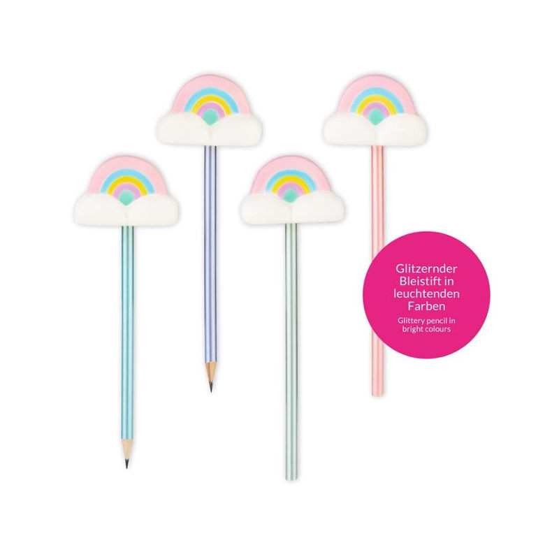 Trendhaus - GOOD FEELINGS Fluffy cloud pencils, 4 assorted