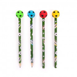 Trendhaus - TAKE AKTION FB Pencils & eraser football, 4 assorted