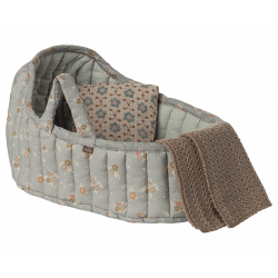 Maileg - Carry cot, Large - Blue