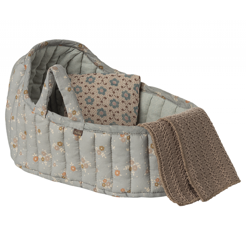 Maileg - Carry cot, Large - Blue