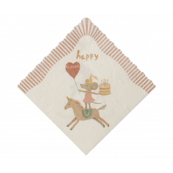 Maileg - Servetter, Happy birthday - Unicorn
