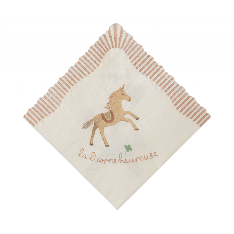 Maileg - Servetter, Happy birthday - Unicorn
