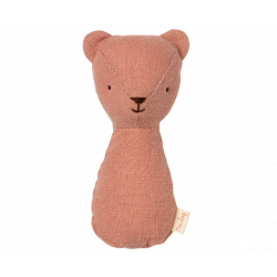 Maileg - Skallra, Teddy Ljusrosa