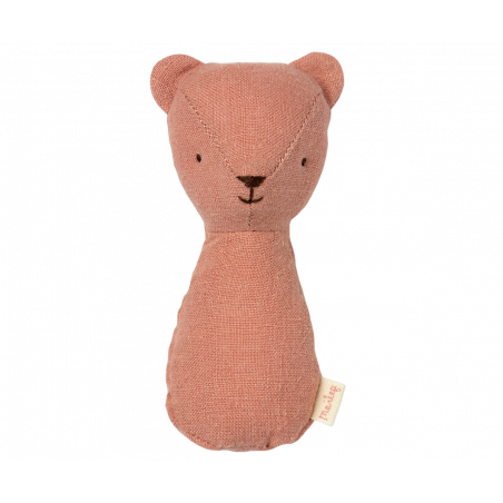 Maileg - Skallra, Teddy Ljusrosa