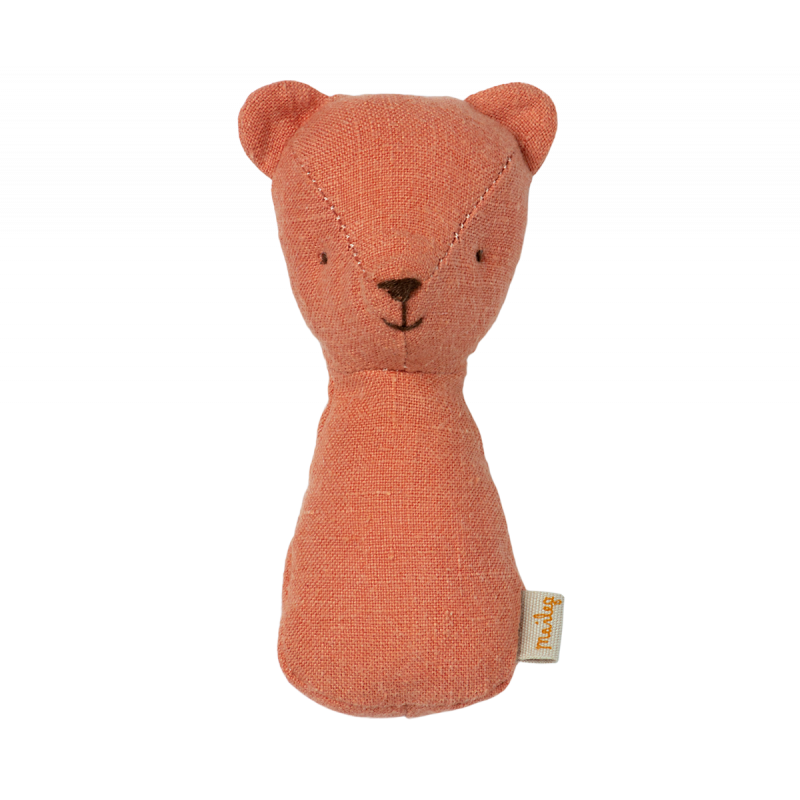 Maileg - Skallra, Teddy Mörkrosa