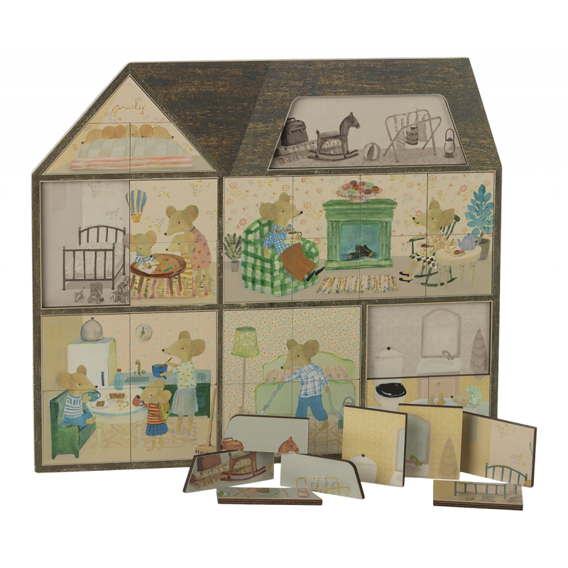 Maileg - Mouse hole Farmhouse puzzle