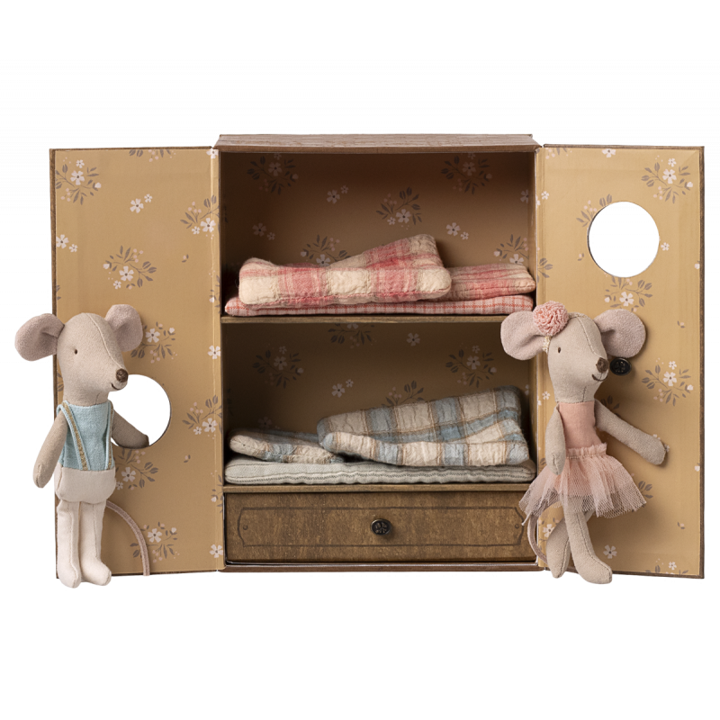 Maileg - Ballet mice in dance studio, Little sister and brother