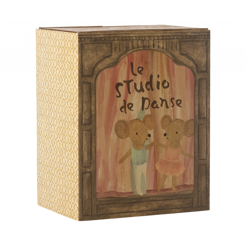 Maileg - Ballet mice in dance studio, Little sister and brother