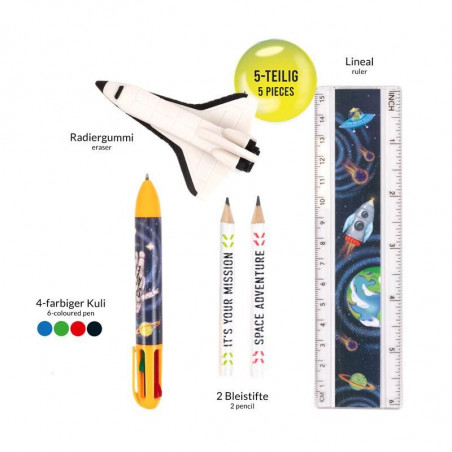 Trendhaus - SPACE ADVENTURE Writing Sets 5 pieces