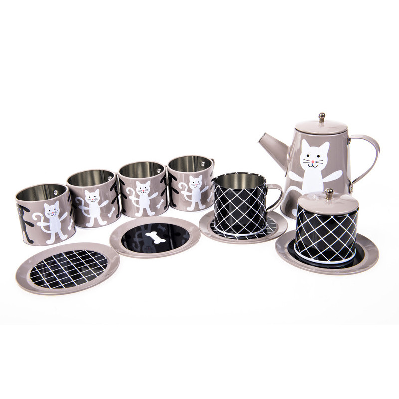 "Pellianni - Tin Tea Set Grey"