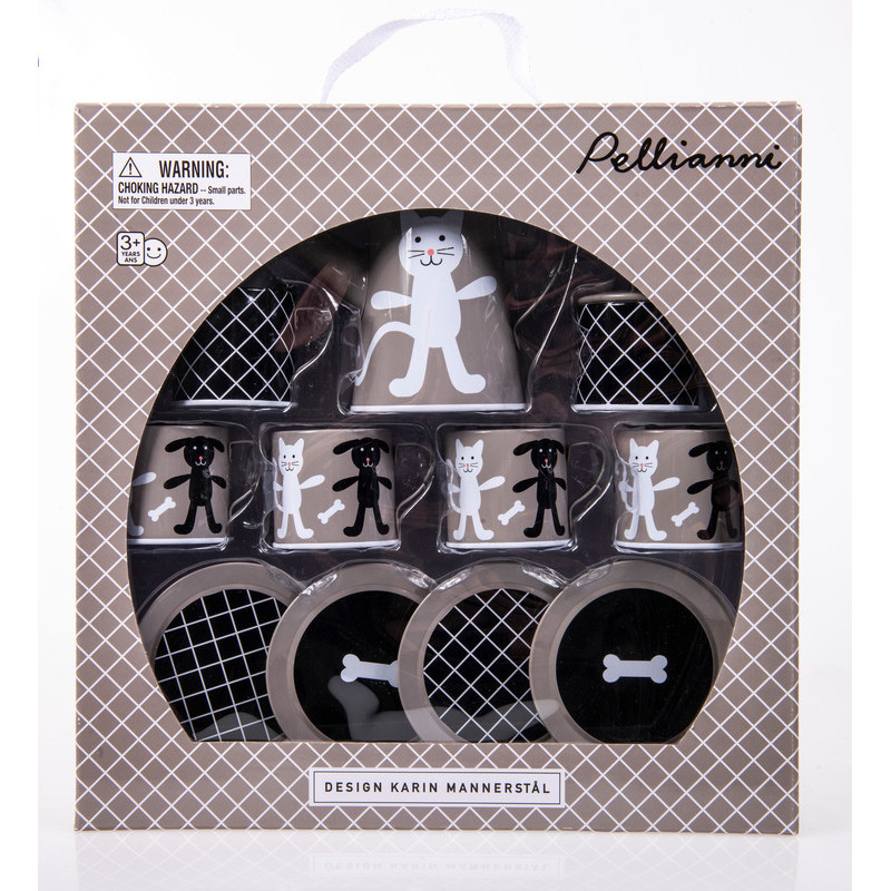 "Pellianni - Tin Tea Set Grey"