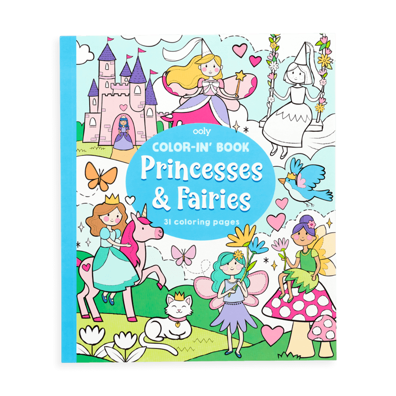 OOLY - Color-in’ Book – Princess & Fairies