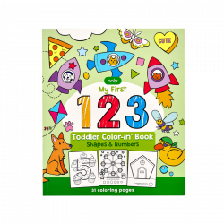 OOLY - Color-in’ Book – 123 Shapes & Numbers