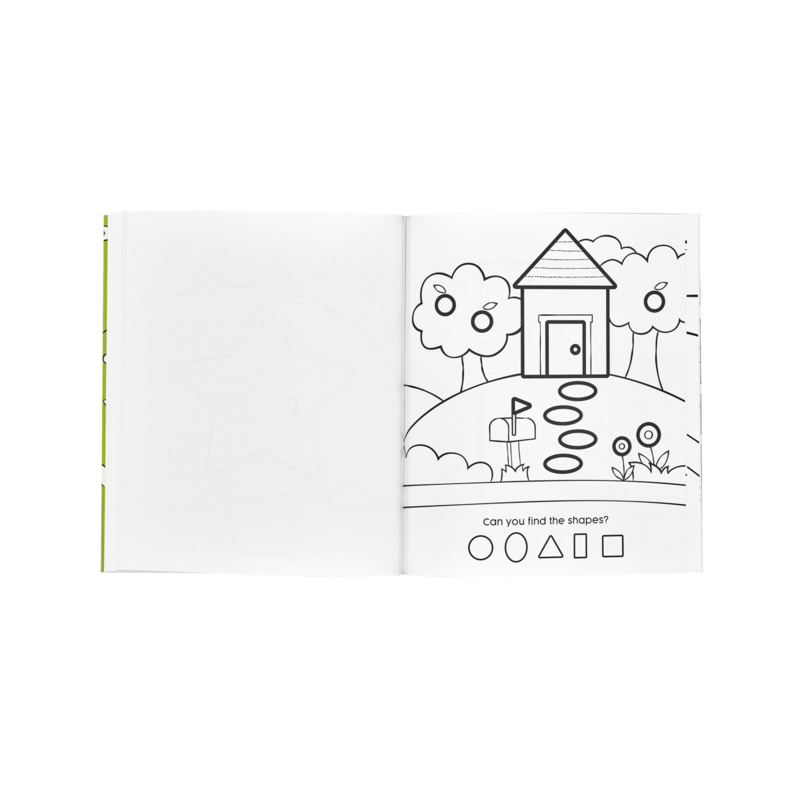 OOLY - Color-in’ Book – 123 Shapes & Numbers