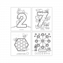 OOLY - Color-in’ Book – 123 Shapes & Numbers
