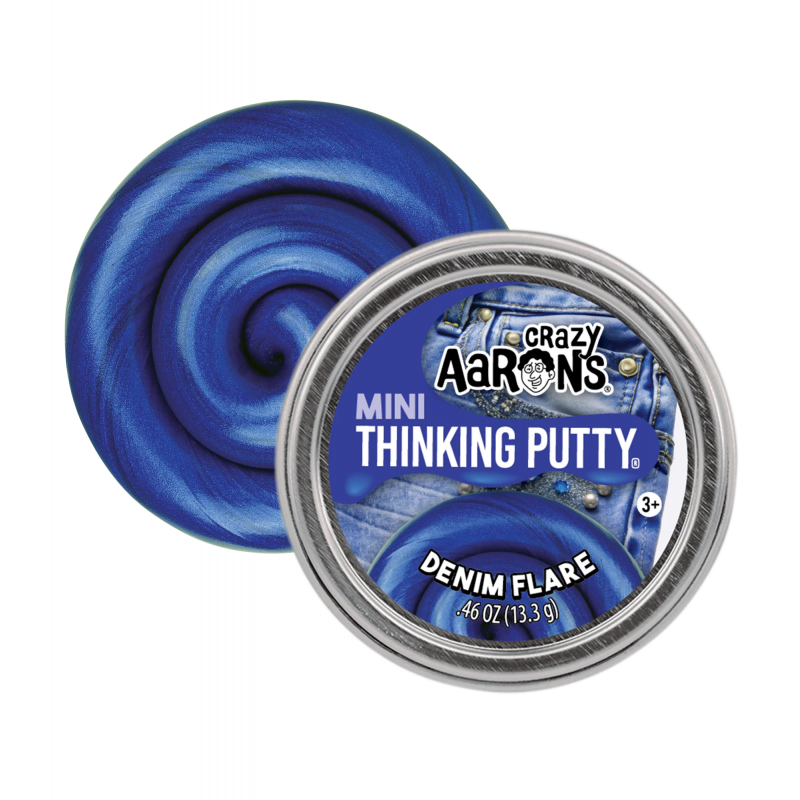 Crazy Aarons - Denim Flare – Mini Thinking Putty