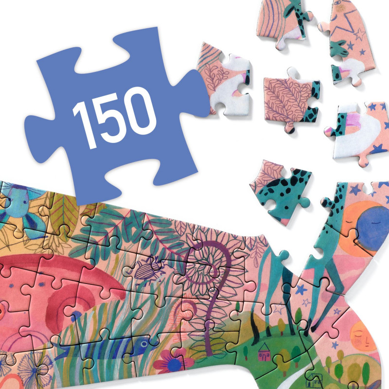 Djeco - Puzz’Art Whale,150 pcs - FSC MIX